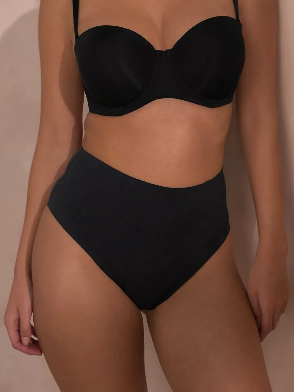 Shapewear|Next - Vormgevend slipje met buikcorrectie van premium katoenmix Zwart