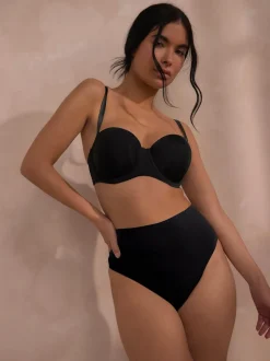 Shapewear|Next - Vormgevend slipje met buikcorrectie van premium katoenmix Zwart