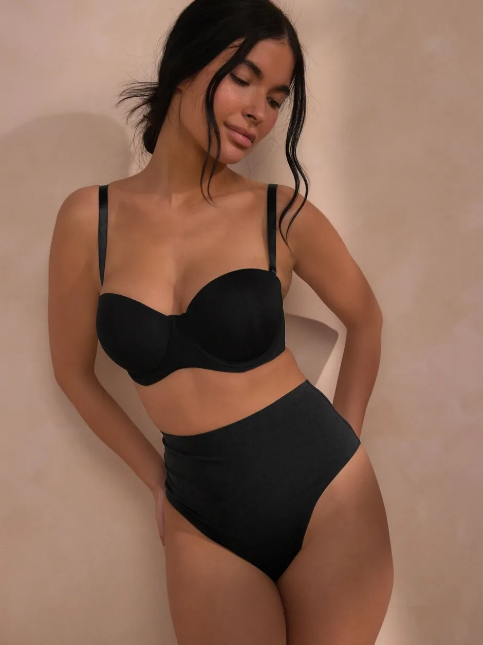 Shapewear*Next - Vormgevend slipje met buikcorrectie van premium katoenmix Zwart