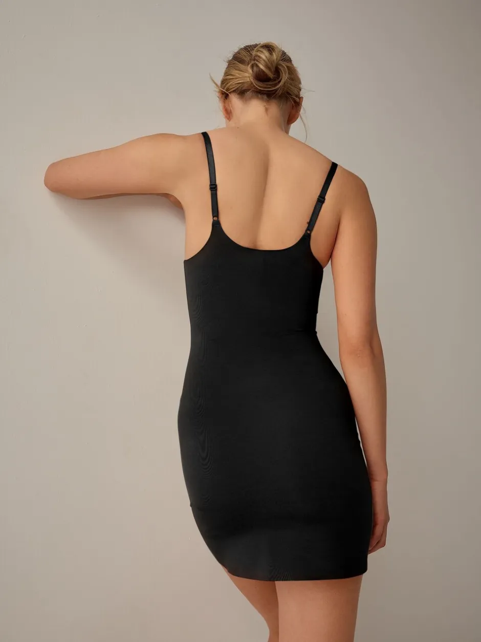 Shapewear*Next - Vormgevende medium verstevigende premium katoenen Wear Your Own Beha slip Zwart