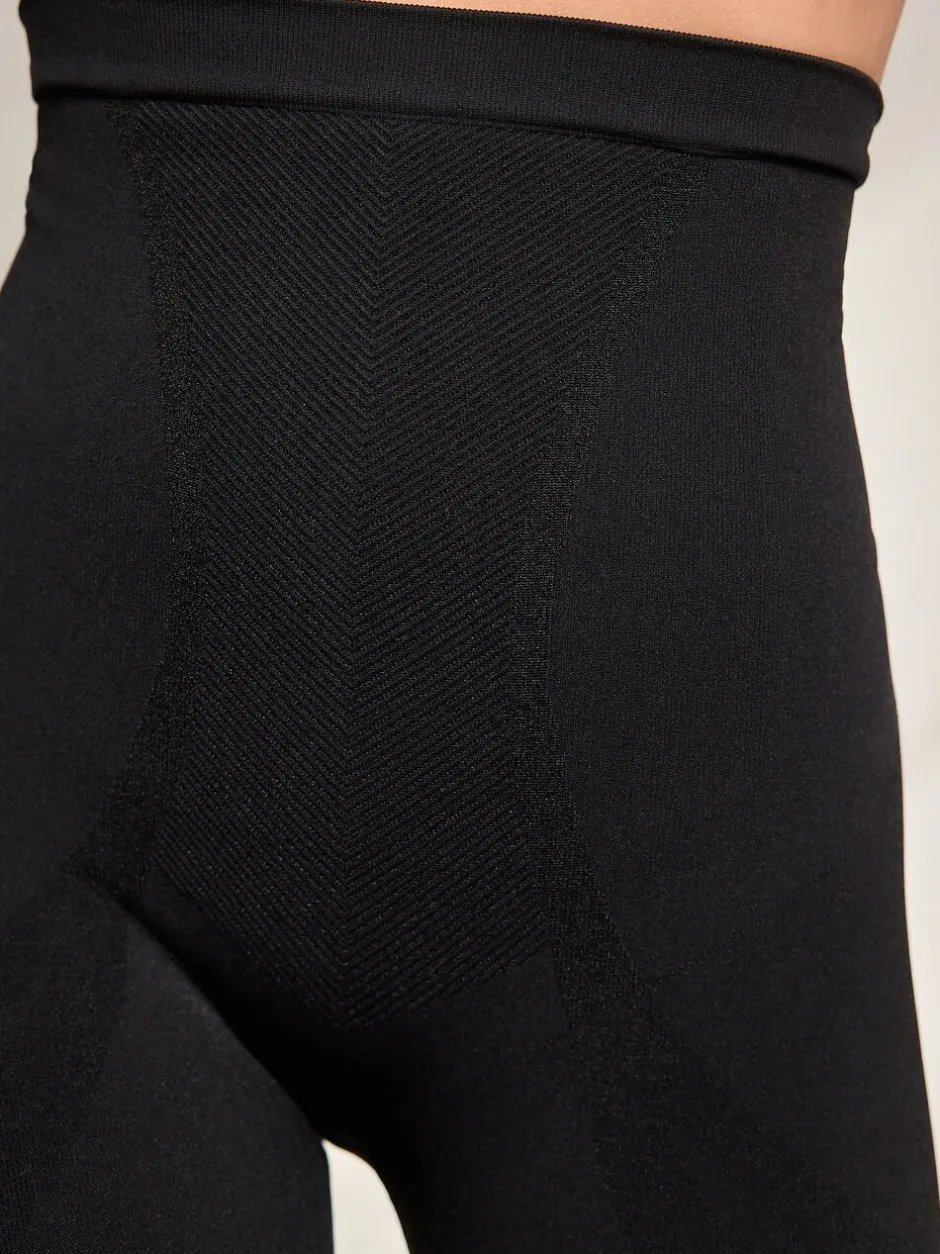Shapewear|Next - Vormgevende naadloze slip voor gladdere dijen met stevige buikcorrectie Zwart