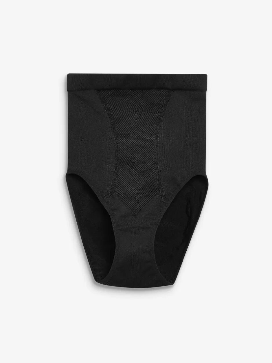 Shapewear|Next - Vormgevende naadloze slip voor gladdere dijen met stevige buikcorrectie Zwart
