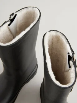 Laarzen|Boots|Next - Warmgevoerde regenlaarzen met gesp Zwart