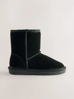 Boots|Next - Waterafstotende suède instaplaarzen Zwart