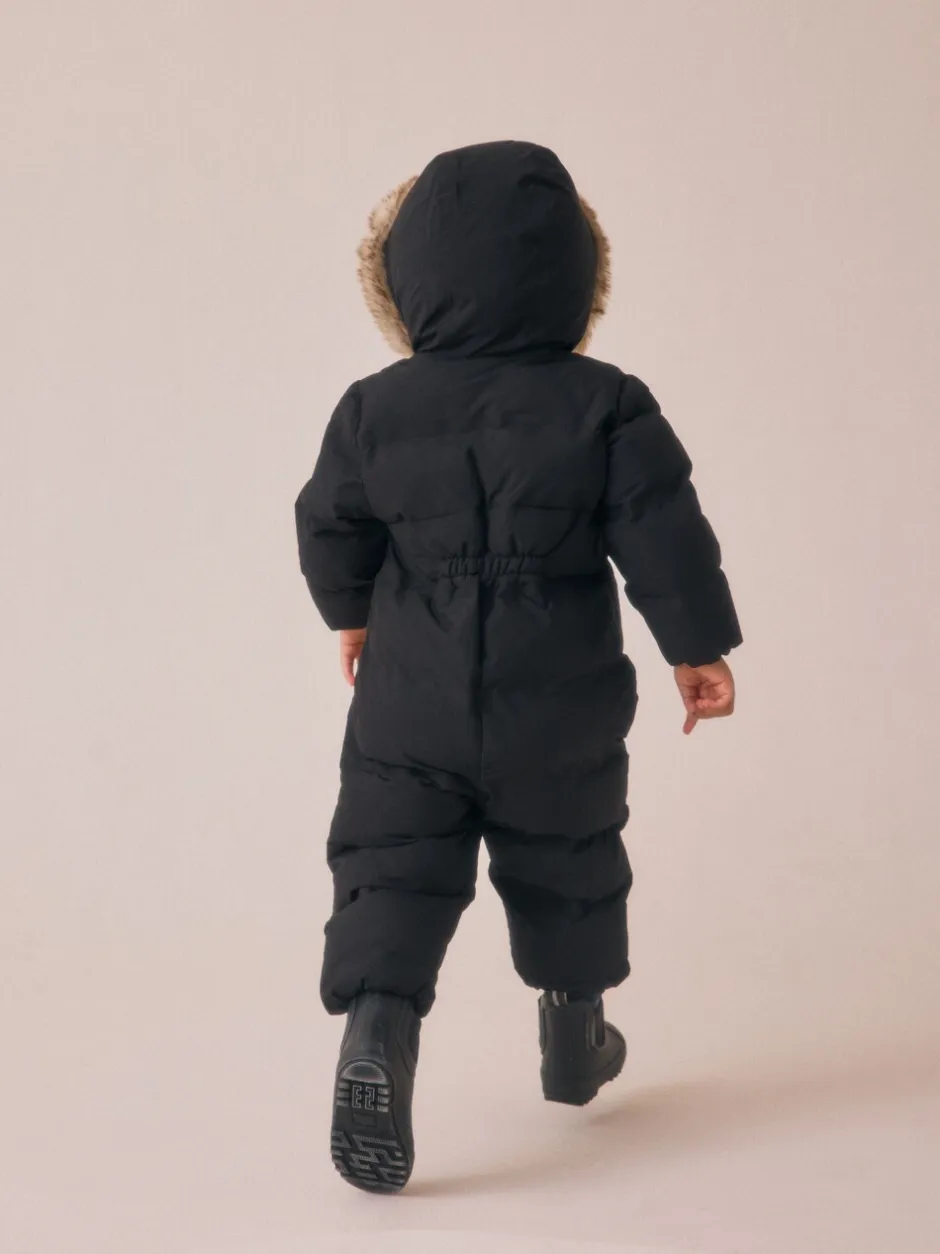Jassen, Jacks En Kinderwagenpakjes|Jassen En Jacks|Next - Waterdicht gewatteerd sneeuwpak (3mnd-7jr) Zwart