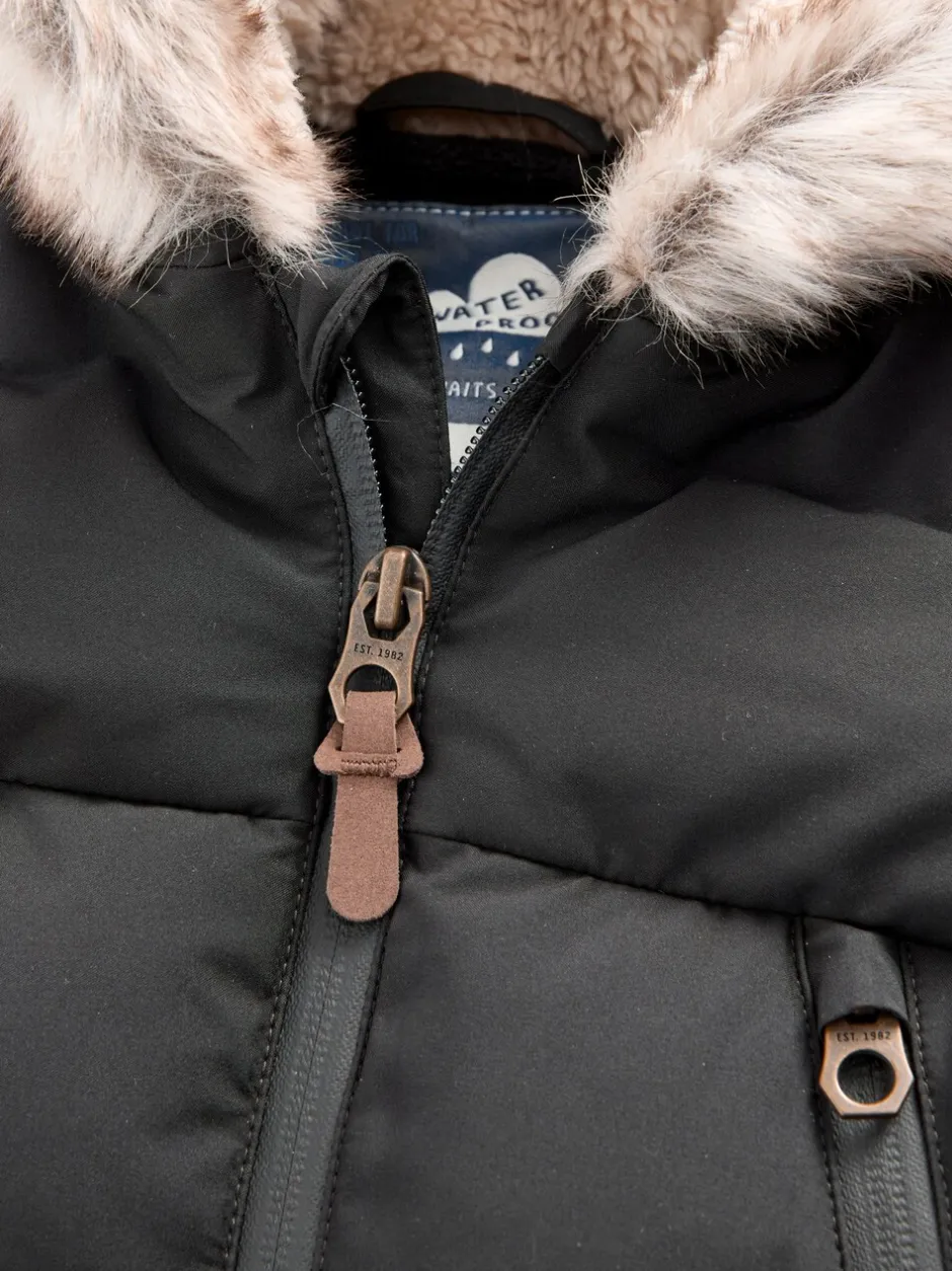 Jassen, Jacks En Kinderwagenpakjes|Jassen En Jacks|Next - Waterdicht gewatteerd sneeuwpak (3mnd-7jr) Zwart