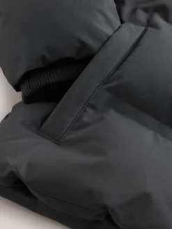 Schoolkleding|Jassen En Jacks|Next Zwart - Waterdichte, gewatteerde jas met fleece voering (3-17jr)