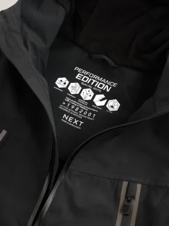 Schoolkleding|Jassen En Jacks|Next Zwart - Waterdichte jas met fleece voering en capuchon (3-17jr)