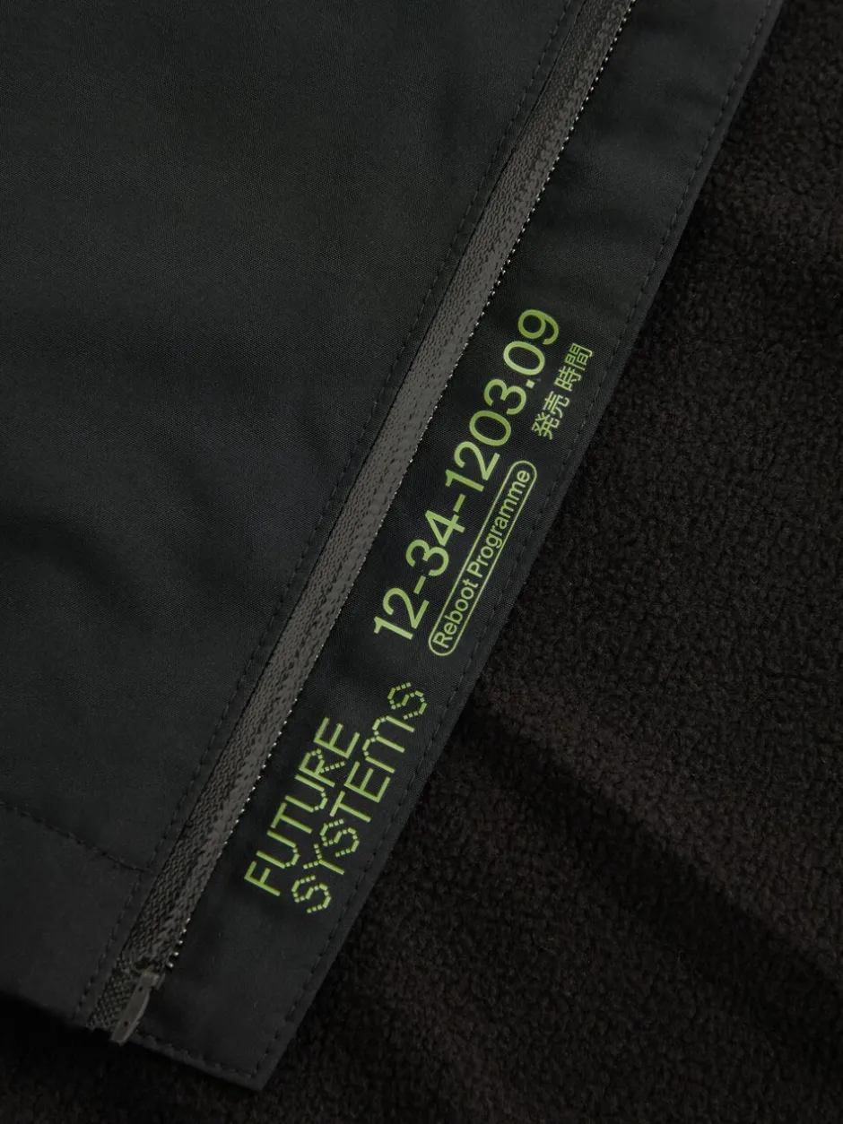 Schoolkleding|Jassen En Jacks|Next Zwart - Waterdichte jas met fleece voering en capuchon (3-17jr)
