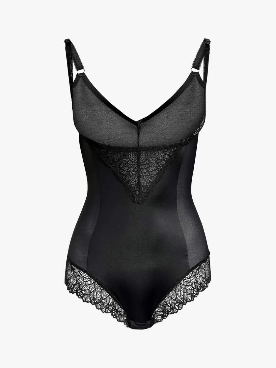 Shapewear|Next - Wear Your Own Bra - Vormgevende body met sterke buikcorrectie Zwart