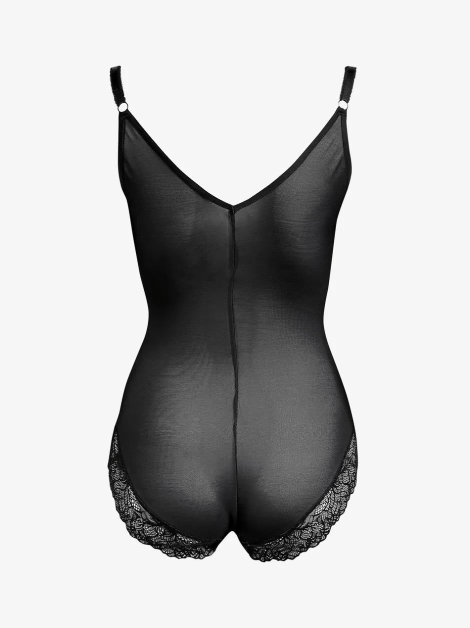 Shapewear|Next - Wear Your Own Bra - Vormgevende body met sterke buikcorrectie Zwart