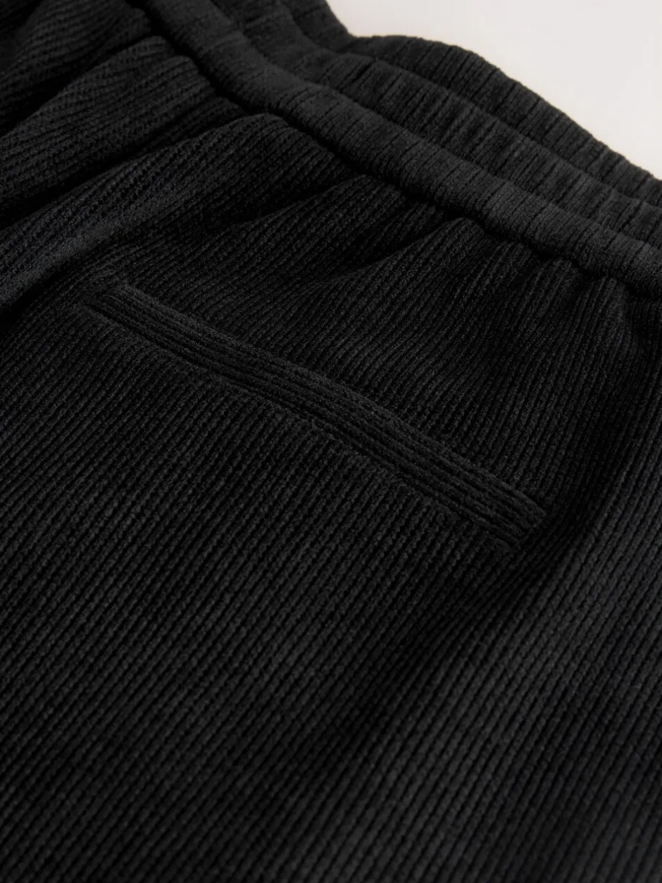 Kostuums En Werkkleding|Broeken|Next Zwart - Wijde pijpen zachte corduroy broeken
