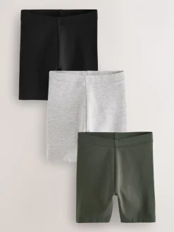 Shorts|Schoolkleding*Next Zwart & wit - Set van 3 fietsshorts (3 mnd-7 jr)