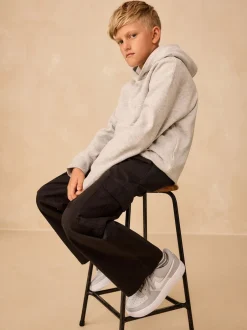 Broeken En Chino's*Next - Woven Cargo Trousers (3-16yrs) Zwart