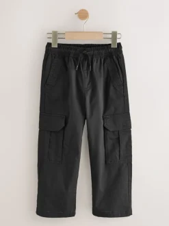 Broeken En Chino's*Next - Woven Cargo Trousers (3-16yrs) Zwart