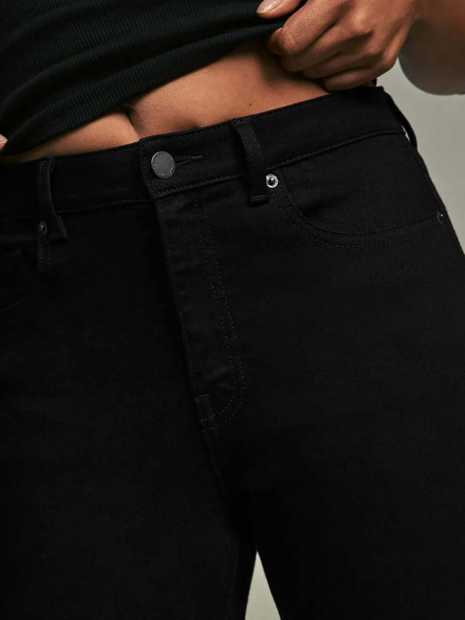 Jeans*Next - Zandloper superzachte jeans met uitlopende pijpen Zwart