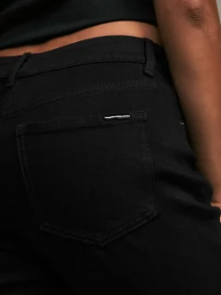 Jeans*Next - Zandloper superzachte jeans met uitlopende pijpen Zwart
