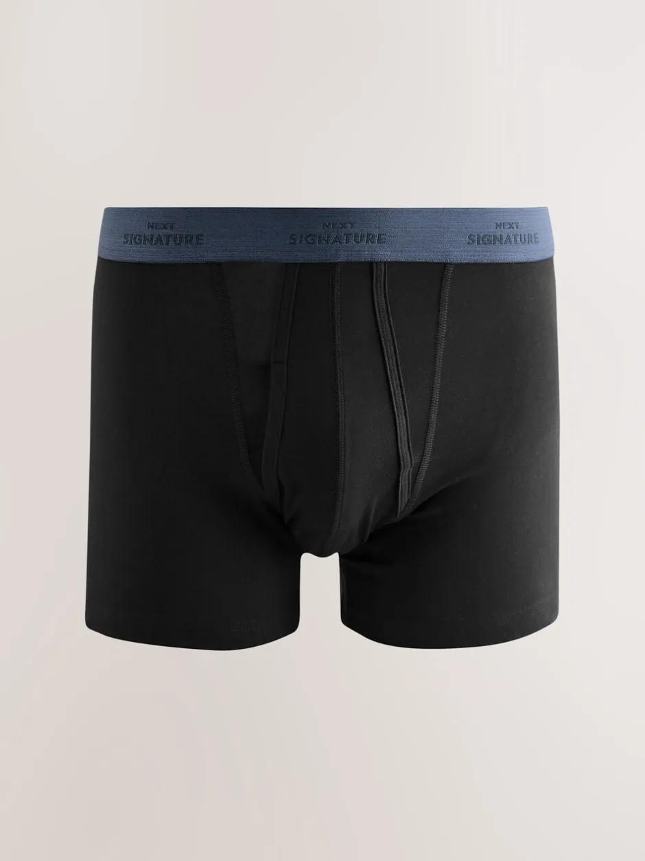Ondergoed|Ondergoed|Next Zwart comfortabel zacht - Verpakking van 4 - Signature boxershorts