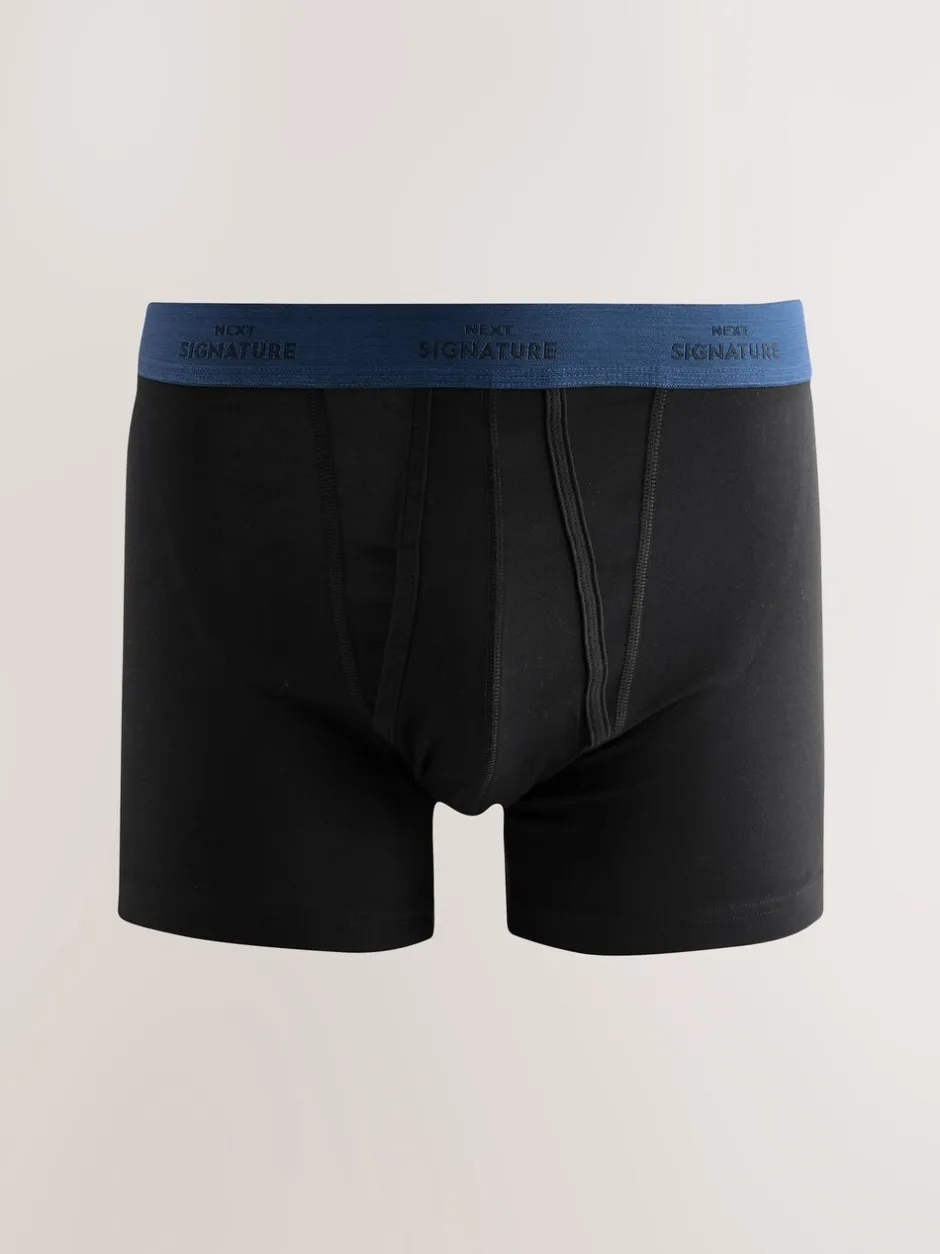 Ondergoed|Ondergoed|Next Zwart comfortabel zacht - Verpakking van 4 - Signature boxershorts