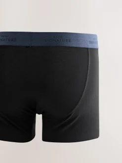 Ondergoed|Ondergoed|Next Zwart comfortabel zacht - Verpakking van 4 - Signature boxershorts