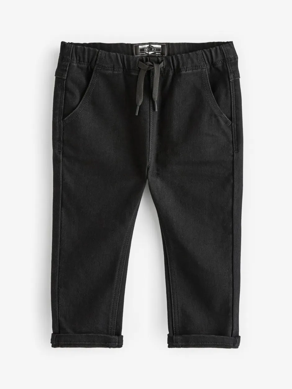 Jeans En Joggingbroeken|Jeans|Next - Superzachte jeans met stretch en elastische taille (3 mnd-7 jr) Zwart denim
