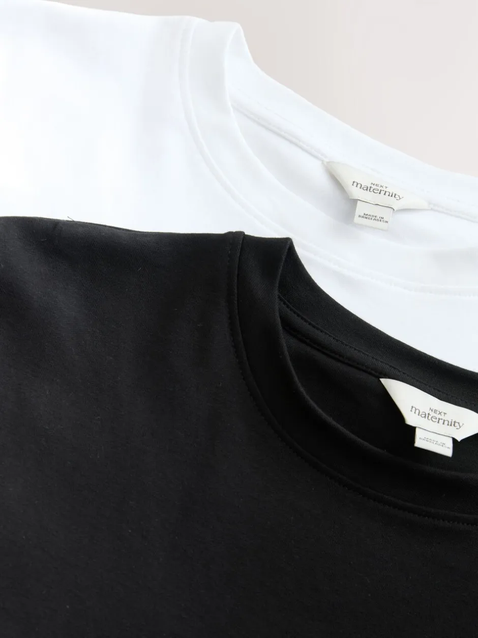 Moederschap|Next - Maternity Nursing T-Shirts 2 Pack Zwart en wit