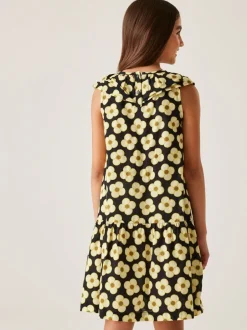 Jumpsuits En Playsuits| - Regatta Girls 100% Cotton Orla Kiely Playsuit Zwart geel