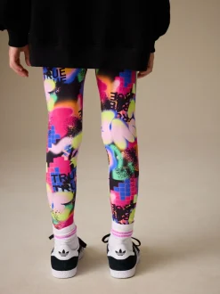 Sets En Outfits|Sweaters En Hoody´S|Next - Sweatshirt and Leggings Set (3-16yrs) Zwart graffiti hartjes