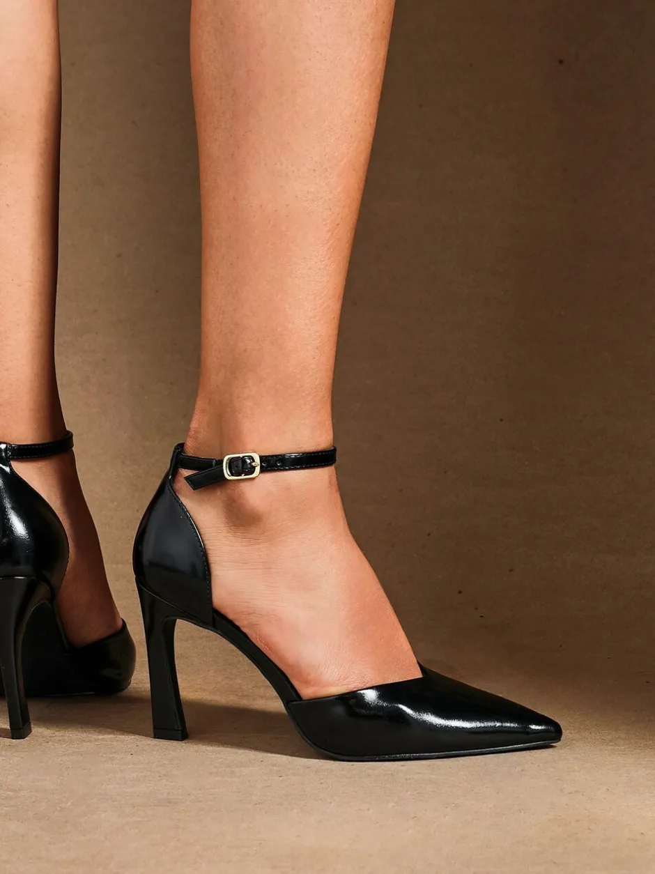 Schoenen Met Hakken|Linzi Zwart grijs - Moira Classic Stiletto Court Heels