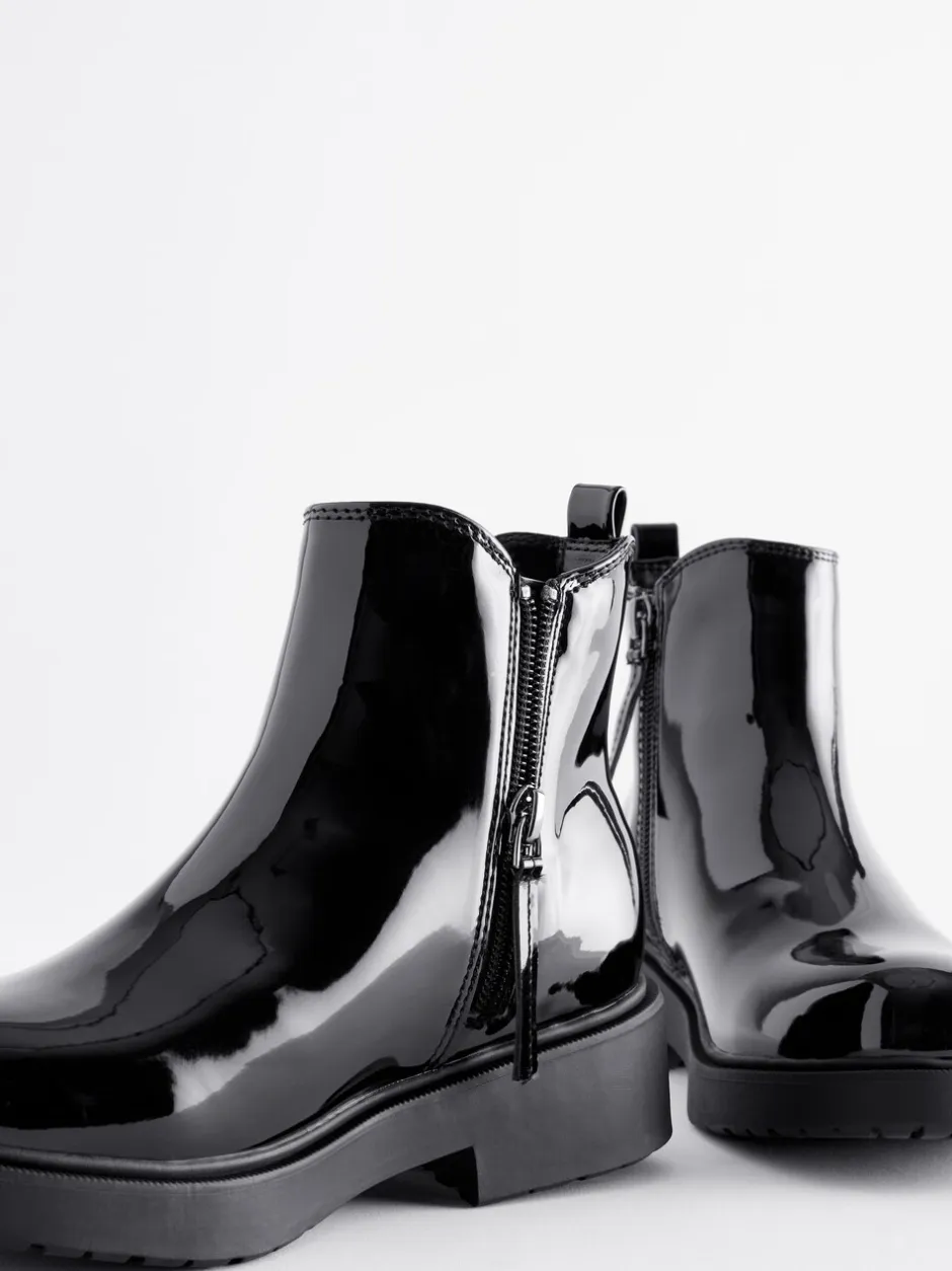 Boots|Next - Chelsea enkellaars Zwart lak
