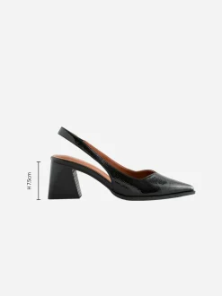 Schoenen Met Hakken*Next - Forever Comfort® Pointed Toe Slingback Block Heels Zwart lak