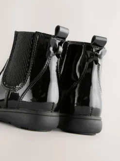 Boots*Next - Leren Chelsea enkellaars Zwart lak