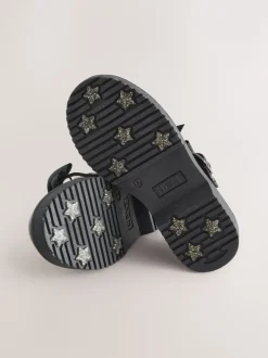 Schoolkleding|Next - Mary Jane-schoolschoenen met strik en dikke zool Zwart lak