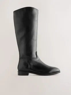 Boots|Next Zwart leer - Forever Comfort® Regular Foot with Wide Calf Riding Boots