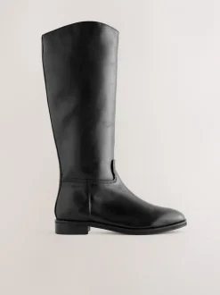 Ruimvallend En Extraruimvallend*Next - Forever Comfort® platte rijlaarzen Zwart leer