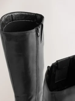 Ruimvallend En Extraruimvallend*Next - Forever Comfort® platte rijlaarzen Zwart leer