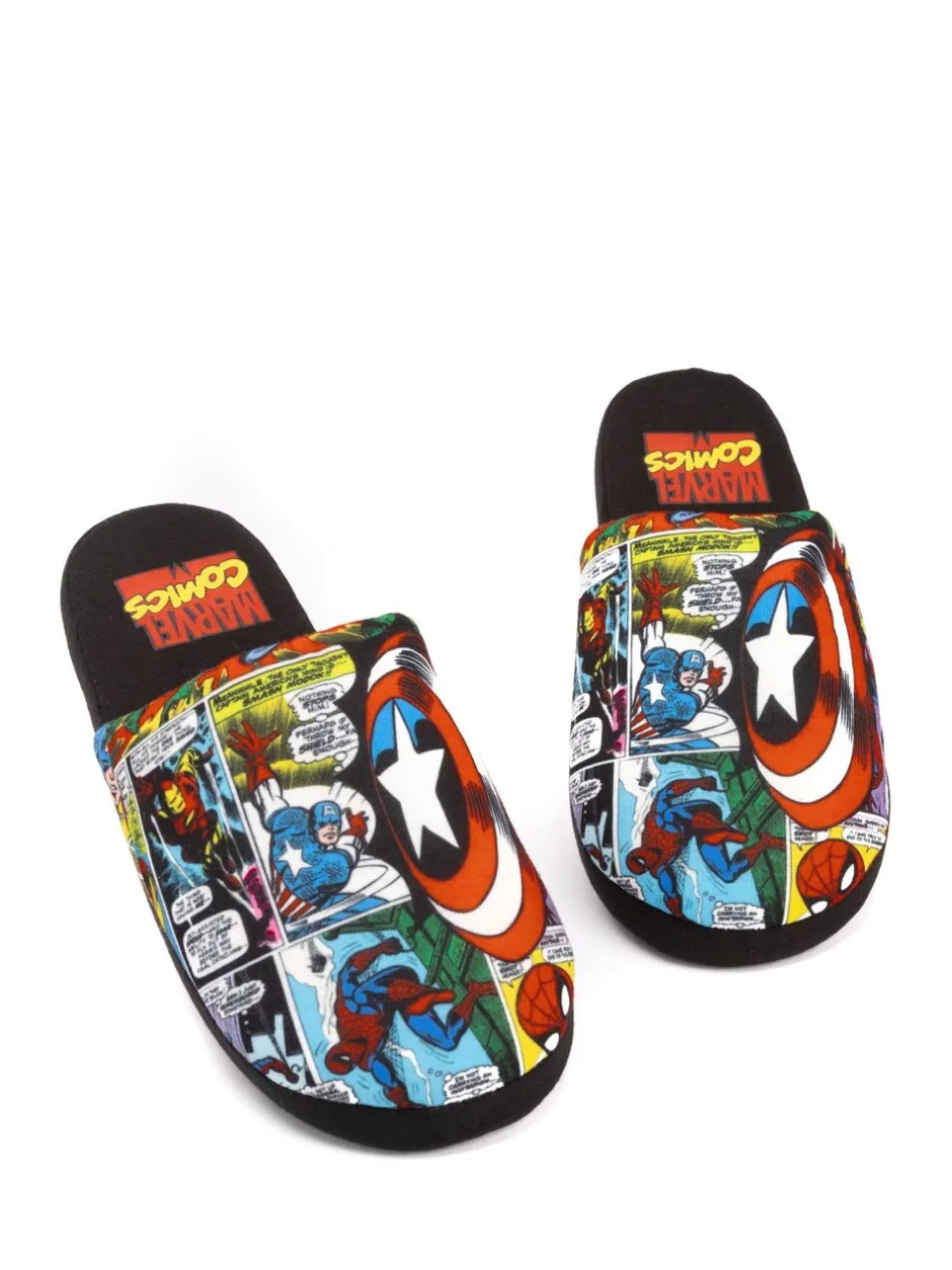 Pantoffels*Vanilla Underground Zwart Marvel® - Mr Men Mr Lazy pantoffels