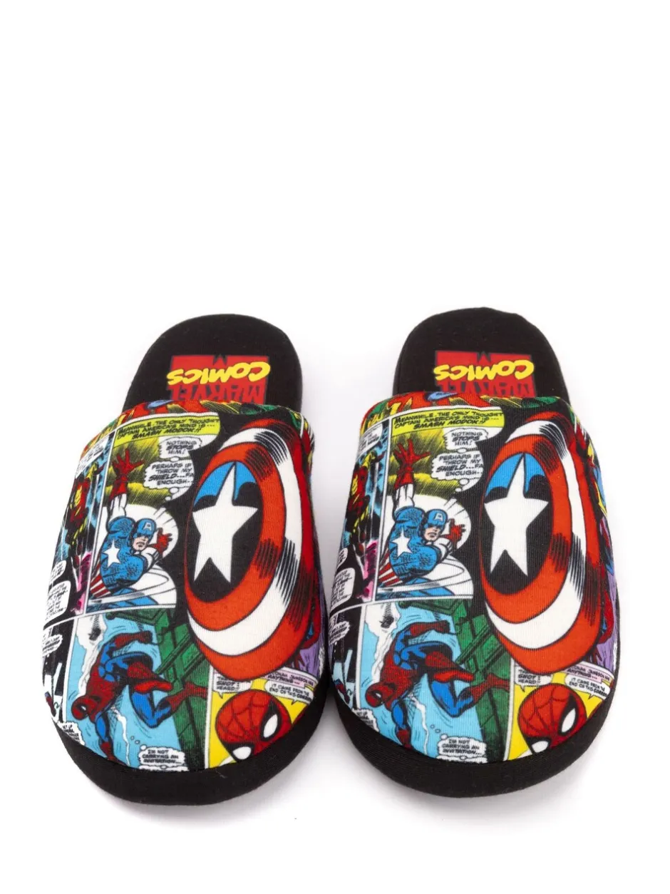 Pantoffels*Vanilla Underground Zwart Marvel® - Mr Men Mr Lazy pantoffels