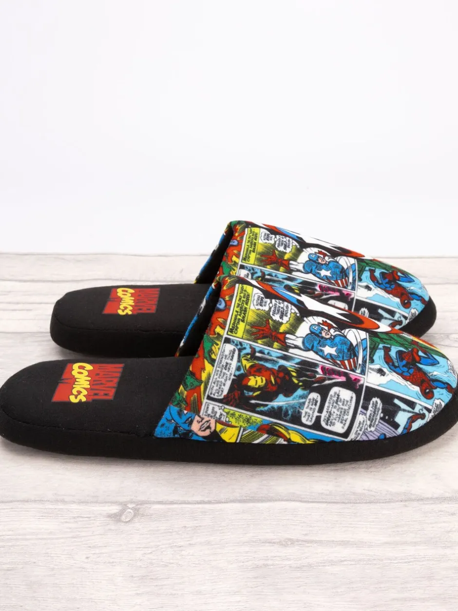 Pantoffels*Vanilla Underground Zwart Marvel® - Mr Men Mr Lazy pantoffels