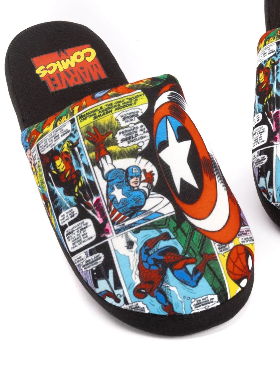 Pantoffels*Vanilla Underground Zwart Marvel® - Mr Men Mr Lazy pantoffels
