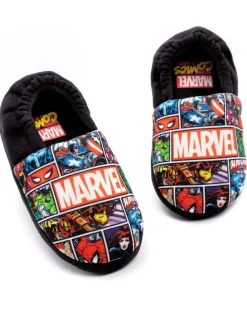 Pantoffels*Vanilla Underground Zwart Marvel® - winterpantoffels