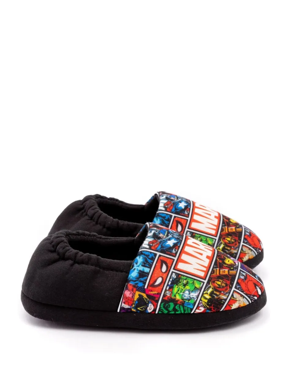 Pantoffels*Vanilla Underground Zwart Marvel® - winterpantoffels