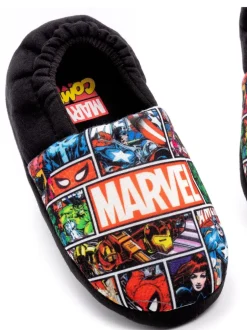 Pantoffels*Vanilla Underground Zwart Marvel® - winterpantoffels