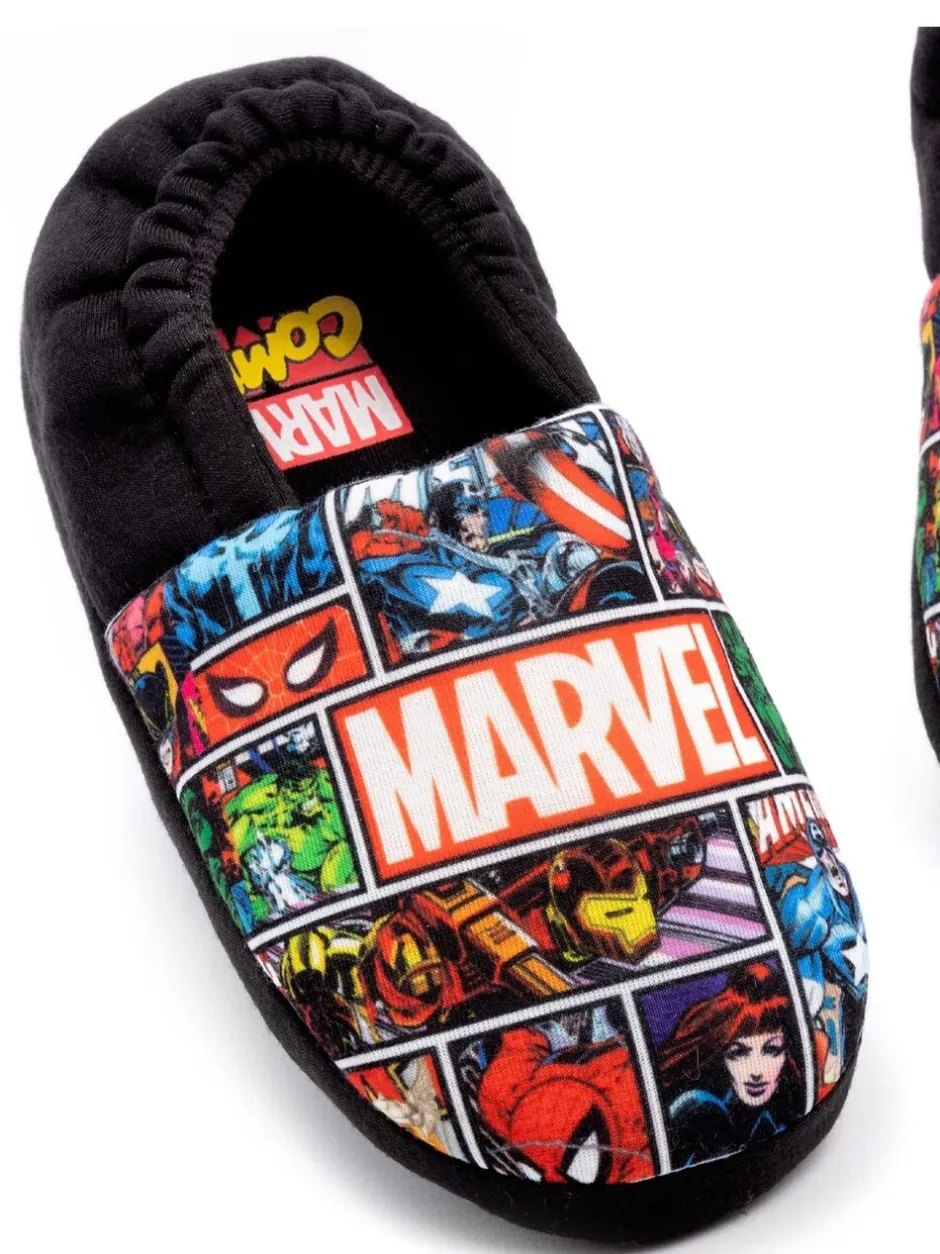 Pantoffels*Vanilla Underground Zwart Marvel® - winterpantoffels