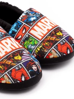 Pantoffels*Vanilla Underground Zwart Marvel® - winterpantoffels