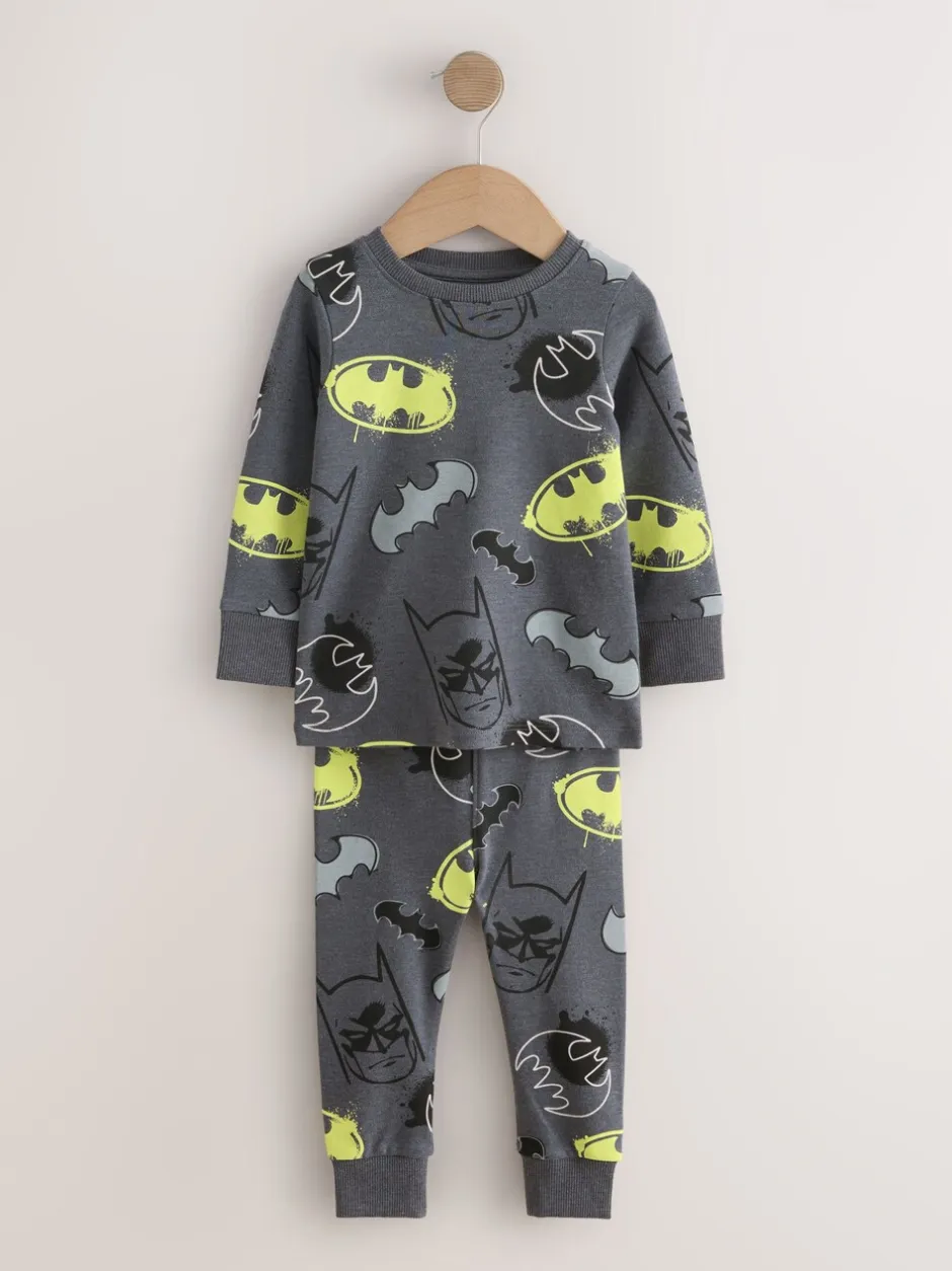 Pyjama's|Nachtkleding En Pyjama's|Next Zwart met Batman - Gelicentieerde knusse pyjama's 2 pack (9mnd -10jr)