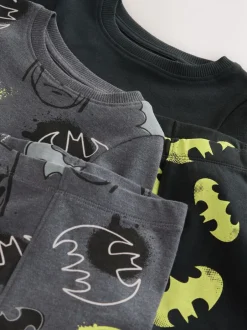 Pyjama's|Nachtkleding En Pyjama's|Next Zwart met Batman - Gelicentieerde knusse pyjama's 2 pack (9mnd -10jr)