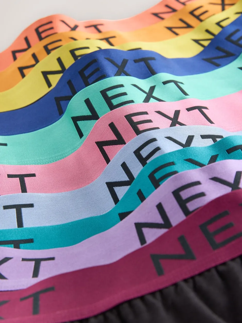 Ondergoed|Ondergoed*Next Zwart met felgekleurde tailleband - Ruimvallende Boxers