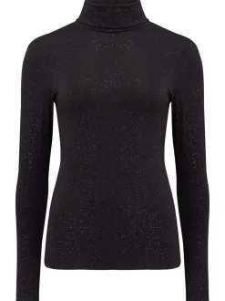 Alle Nacht- En Loungekleding*Pour Moi - Second Skin thermisch Zwart met glitter
