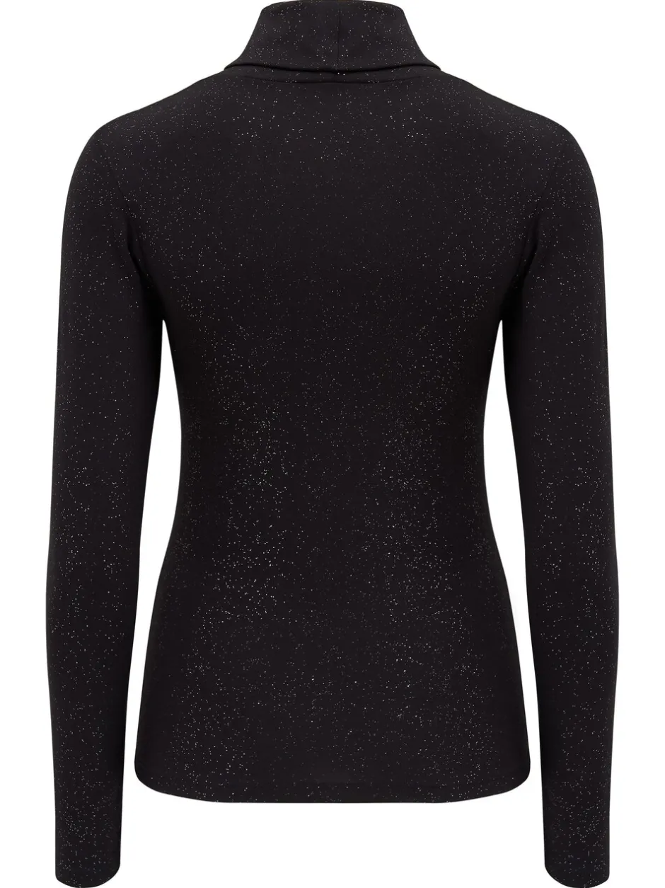 Alle Nacht- En Loungekleding*Pour Moi - Second Skin thermisch Zwart met glitter